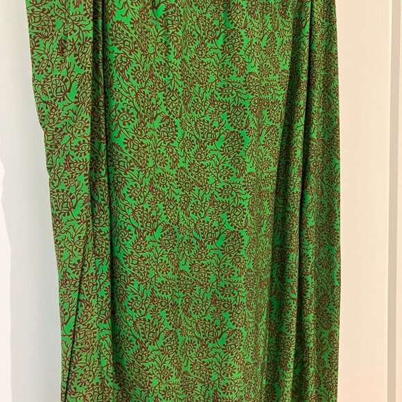 Vix Swimwear Karen Fringe Wrap Effect Midi Skirt Namaste Green NWT Size M - Picture 14 of 16